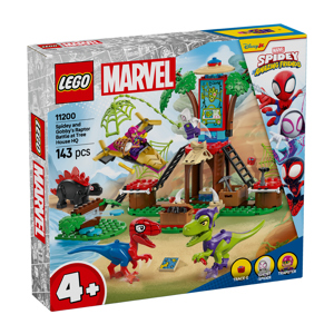 Lego Marvel Spidey And His Amazing Friends Spidey and Gobby’s Raptor Battle at Tree House HQ 11200